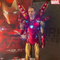 New Original Hot Toys Marvel Avengers Alloy Iron Man Mk85 1/6 Anime Action Figure Collection Head Engraving Model Toys Gifts