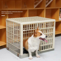 Waterproof Dog Kennel Dog Cage with Urine Barrier Board Plastic Indoor Pet Cage for Small and Medium Dog