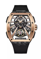 Bonest Gatti 自動中性不鏽鋼手錶，橡膠錶帶