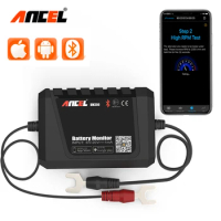 ANCEL BM300 12V Battery Tester Bluetooth Cranking System Charging Cranking Voltage Test Battery Monitor Battery Test For Android