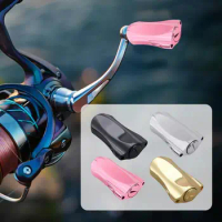 Baitcaster Reel Handle Spinning Reel Aluminum Alloy Grip Reel Grip Covers Reel Knob Replacement Handle For Freshwater Saltwater