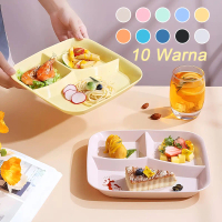 Piring Makan Kotak Ala Korea Piring Sekat 3 Aesthetic Piring Makan Anak