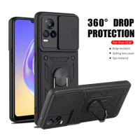 Armor Shockproof Protect Shell Cover For Vivo V21e V23 V21 V 21 e 4G V 21e 5G Vivov21 vivov21e Push Pull Camera Protection Case