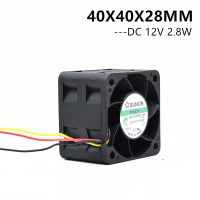 ซันอน แม็กเลฟ 40x40x28มม. 4ซม. 4028 พัดลมเซิร์ฟเวอร์ 12V 2.8W 1U 2U พัดลมเซิร์ฟเวอร์ GM1204PQV1-8A พ
