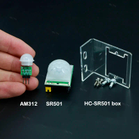 AM312 HC-SR501, มีให้เลือก 2 ประเภท, โมดูลตรวจจับเซ็นเซอร์ตรวจจับความเคลื่อนไหว PIR SR501 IR Pyroele