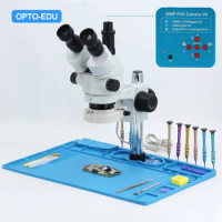 OPTO-EDU A23.1503 Trinocular Stereo Digital Camera Microscope Mobile Repair