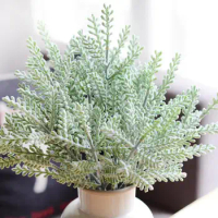 10pcs Artificial Green Sabina Chinensis Leaf Branch Flowers For Wedding Party Home Holidays Venue Decoration Bouquet DIY Making