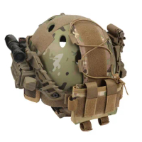 Sports Tactical Helmet Battery Pouch MK2 Helmet Battery Pack Helmet Counterweight Pack Helmet Accessory For Airsoft Hunting