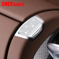 For Mercedes Benz W213 E Class E200 E260 E300 E320 Car Accessories Center Console Armrest Box Switch Button Trim Diamond Cover