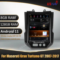USNAV Latest Tesla Android 11 Head Unit 10.5 Inch Car Radio For Maserati Gran Turismo GT 2007-2017 GPS Navigation Stereo Player
