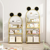 書架置物架落地靠牆兒童鐵藝現代簡易客廳家用多層繪本架收納書櫃
