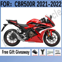 For HONDA CBR 500R 21 22 Painted Motorcycle Fairing Bodywork Kit Fits ABS For Honda CBR500R 2021 2022 set Red