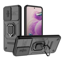 For Xiaomi Redmi Note 12s 4G Case Slide Camera Protect Phone Case For Redmi Redmy Note12s Not 12s 12 s 4G Car Holder Back Cover