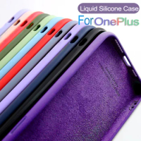 Liquid Silicone Case For OnePlus 10T 7T 8 8T 9 9R 9RT 10R ACE Pro One Plus 1+7T 1+8 1+8T 1+9R Soft Shockproof Full Cover Fundas