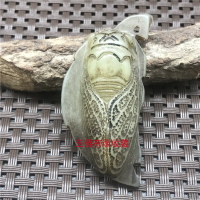 古玩岫玉吊墜工藝玉雕掛件古玉老玉復古玉佩腰墜玉器把件玉石禮品