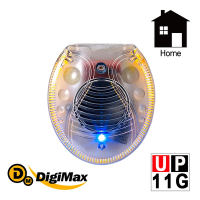 【DigiMax】 雙效型超音波驅鼠器 UP-11G [ LED自動感光防蚊燈 ] [ 有效範圍約30坪 ]