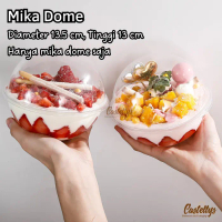 Kotak Box Mika Dome + Tutup Saja - Kue Dessert Box Pudding Tiramisu