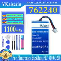 YKaiserin 1100mAh Replacement Battery 762240 For Plantronics BackBeat FIT 3100/3200 Charging Case