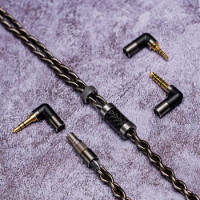 DUNU HULK PRO Upgrade Earphone Cable High-Purity Furukawa OCC Wire MMCX/0.78mm with 2.5/3.5/4.4mm 3 Connectors