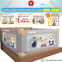 Thanh Chắn Giường V-BABY Nâng Hạ 1 & 2 Bên N1S/N2 & N1 - N002 - N001 Mẫu Mới ( 1 Thanh Chắn 1 Mặt Gi