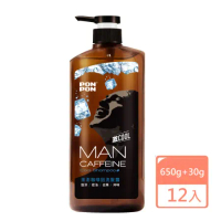 澎澎MAN咖啡因洗髮露(650+30g)X12入(箱購特惠)