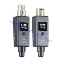 Wired microphone conversion wireless microphone system, wireless receiving and transmitting system audio mixer recorder