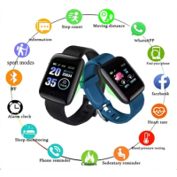 Fashion Smartwatch 116plus Blood Pressure Waterproof Smart Watch Women Heart Rate Monitor Fitness Tracker Sport For Android Ios