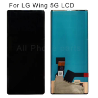 6.8"inch Super AMOLED For LG Wing 5G LCD Display Touch Screen Digitizer Assembly Replacement for LG WING LCD Sreen with frame