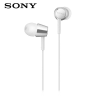 【SONY 】MDR-EX155 銀白色 細膩金屬 耳道式耳機 ★送收納盒★