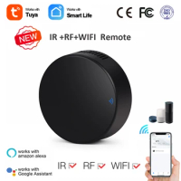 Tuya Smart IR RF Remote Control WiFi Smart Home for Air Conditioner ALL TV LG TV Work With Google Home Alexa
