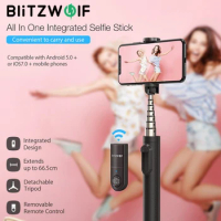 BlitzWolf BW-BS9 Mini Blue&amp;tooth Selfie Stick Monopod Tripod All In One Integrated Detachable Tripods Selfie Sticks for iphone