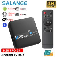 H20PRO Smart Android TV Box Android 10.0 8GB 2.4&amp;5G WIFI 4K Media Player TV Box Android Play Store Very Fast 1080P Set Top Box