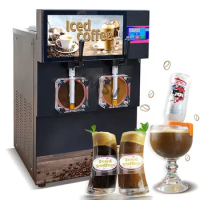 CE ETL commerical roll ice cream maker/roll ice cream machine/soift serve ice cream machine ice expresso coffee maker