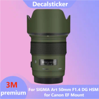 For SIGMA Art 50mm F1.4 DG HSM for Canon EF Mount Lens Sticker Protective Skin Decal Film Protector Coat art50 f/1.4 50/1.4
