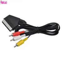 1.8m Scart To 3RCA AV Cable for NES audio video cable