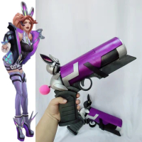 Anime LOL Battle Bunny Miss Fortune Cosplay Costume Props Gun With lights Prop headwear one szie Halloween Cosplay Costume