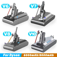 for Dyson 21.6V 8000mAh V6 V7 V8 V10 Rechargeable battery SV09 SV10 SV11 SV12 Cyclone handheld Vacuum Cleaner Battery