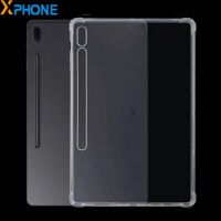 for Samsung Galaxy Tab S7 FE S7 Lite 12.4 3mm Four-corner Shockproof Transparent TPU