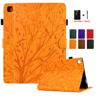 Case for Samsung Galaxy Tab A7 Lite 8|-f-|7 Cute Tree Bird Embossed Soft Silicone Back for Samsung Galaxy A7 Lite SM T220 Case
