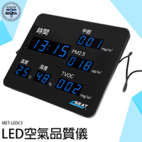 《利器五金》甲醛指數 無塵室 空氣檢測 MET-LEDC5 空氣品質看板 商用 室內空氣 pm25感測器