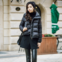 羽絨外套 短款外套-冬季韓版修身顯瘦女外套2色72i16【獨家進口】【米蘭精品】
