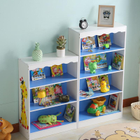 網紅書柜房間收納多功能家用簡易兒童學生書架卡通儲物柜置物架