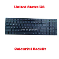 English US Colourful Backlit Keyboard For Gigabyte For AERO 15 OLED SB WB RP75 KB XB YB For AERO 15S OLED SB WB KB XB YB