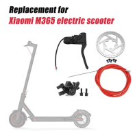 Electric Scooter Disc Brake Set Brake Lever Caliper with Disc Rotor and Cable for Xiaomi M365 / 1S E-Scooter Parts Accessories