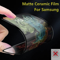For Samsung A71 A51 A54 S20FE A31 A32 4G A22 A01 A12 A02S A7 2018 A80 Full Glue Matte Ceramic Soft Frosted Screen Protector Film