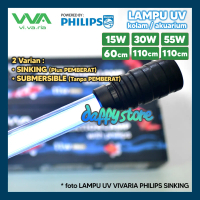 Lampu UV Vivaria 15W 30W 55W bohlam Philips Sterilizer Akuarium Kolam