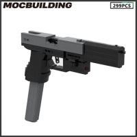 Moc Building Blocks Glock 26 Rubber Band Gun Pistol 299PCS Bricks Super Weapons Series Gifts Educational Toys Collection XMAS