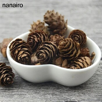 Cheap 50pcs Artificial Fruit Simulation Pine Nuts Wedding Christmas party Decoration Family Garden DIY Wreaths Accessories