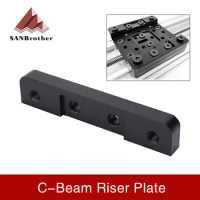 3D Printer Riser Aluminum plate metal plate mounting plate aluminum bar v-openbuildd C-Beam Riser Plates for C-Beam CNC machine