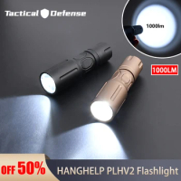 PLHv2 Mod Flashlight Micro Handheld Scout Light 18650 18350 High Power 1000Lm Airsoft Pistol Gun Helmet Light Outdoor Hunting